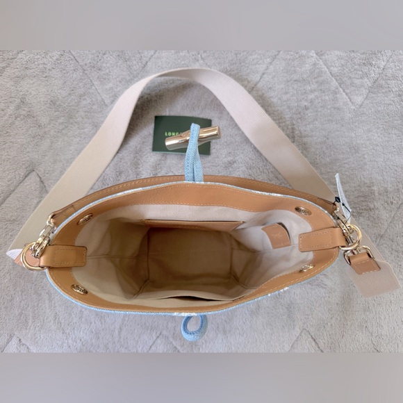NEW🔥LONGCHAMP XS Le Roseau Denim Bucket Bag🔥 - Picture 8 of 13